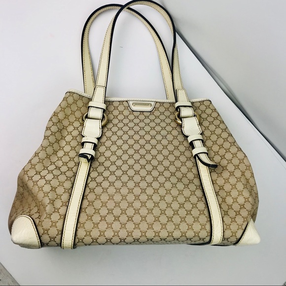 Authentic Celine Monogram Beige Canvas Tote Bag - Picture 2 of 8
